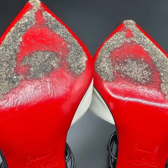 Christian Louboutin Confusa 100 White Leopard Heels 36 - Picture 6 of 6